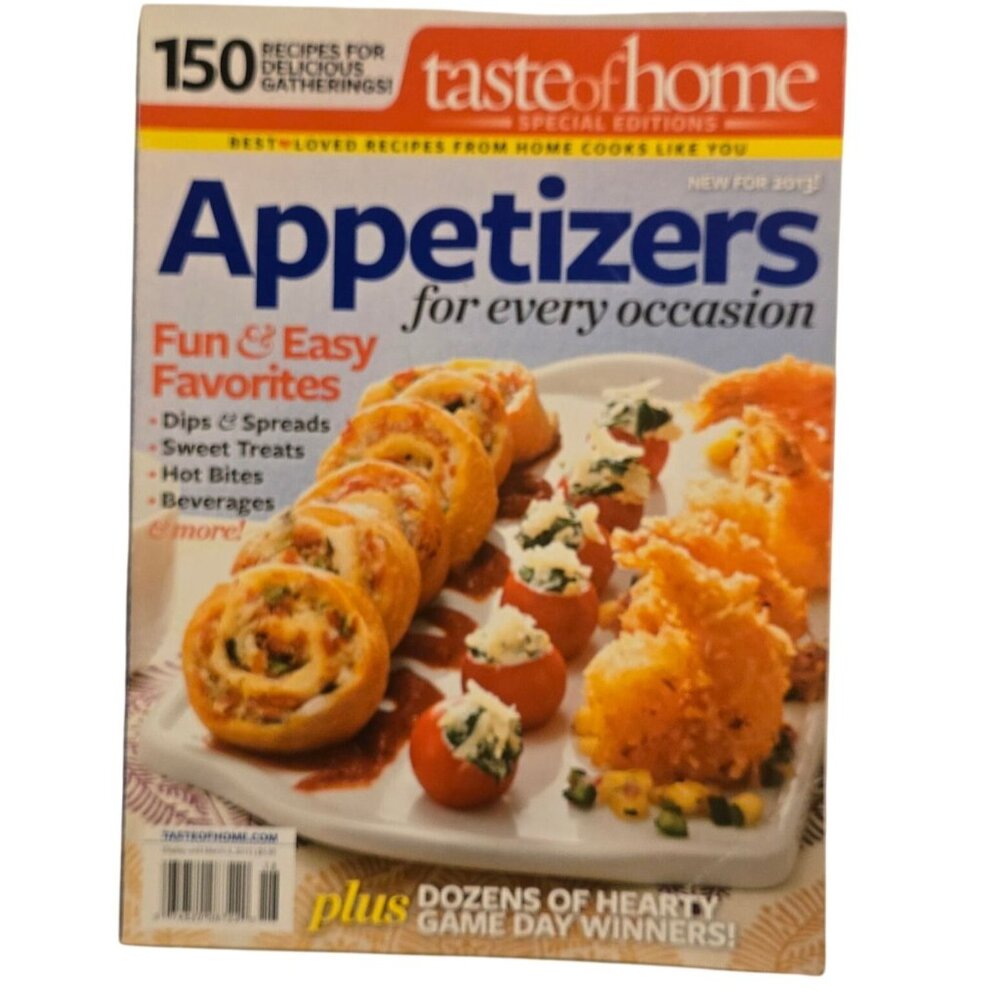 Taste Of Home Special Edition Magazine Appetizers 150 Recipes 2013 Magazine